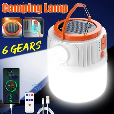 Solar Camping Light Power Bank LED